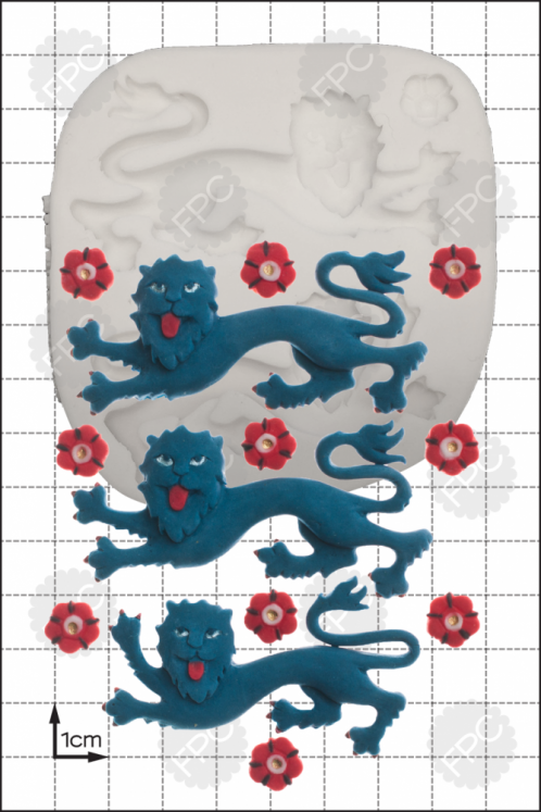 'England Lions Passant' Silicone Mould